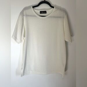 Cream Short Sleeve Top